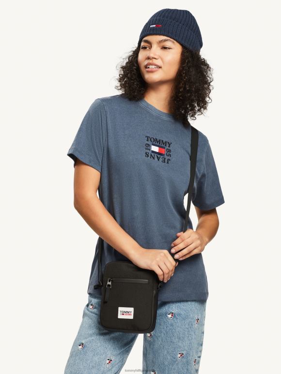 Tommy Hilfiger мајица опуштеног кроја са логотипом - 2D0802730 Tommy Hilfiger Clothing сумрак морнарице