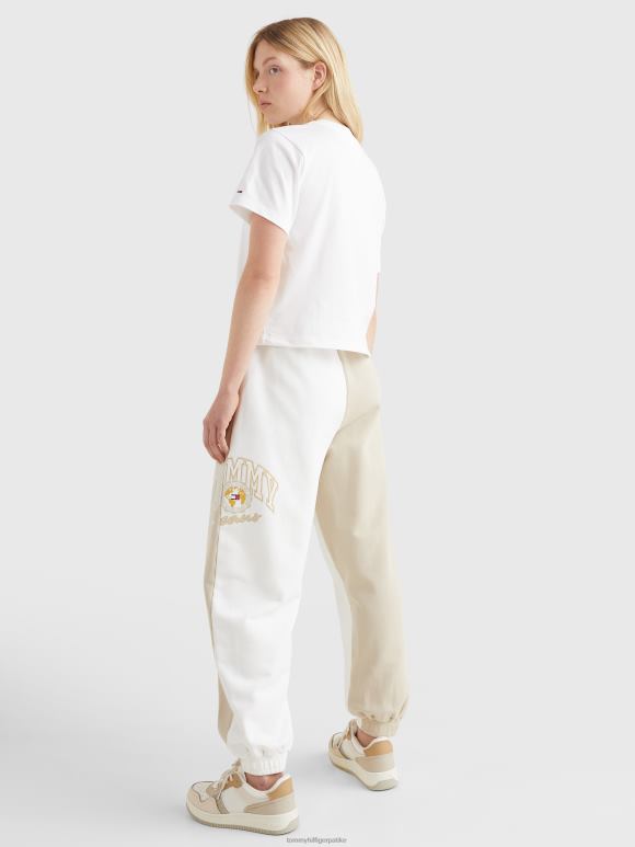 Tommy Hilfiger мајица од органског памука са везом логотипа - 2D0802734 Tommy Hilfiger Clothing бела