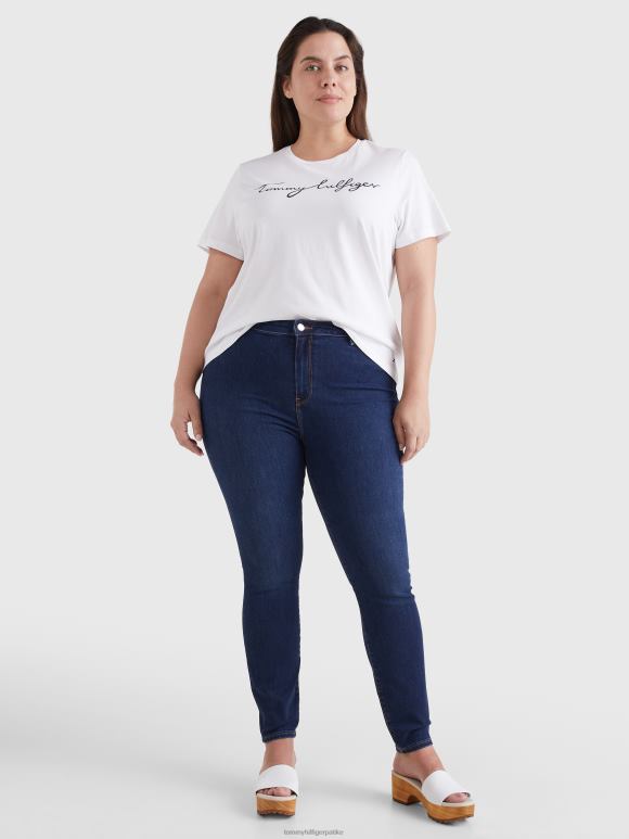 Tommy Hilfiger обична мајица са округлим изрезом са графиком - 2D0802778 Tommy Hilfiger Clothing бела
