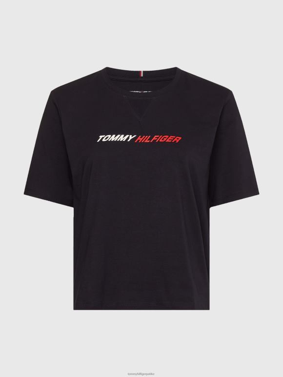 Tommy Hilfiger крива спортска мајица која упија влагу - 2D0802798 Tommy Hilfiger Clothing пустињско небо