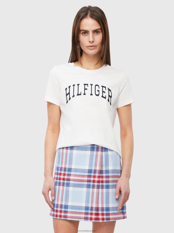 Tommy Hilfiger обична универзитетска мајица са округлим изрезом - 2D0802834 Tommy Hilfiger Clothing бела