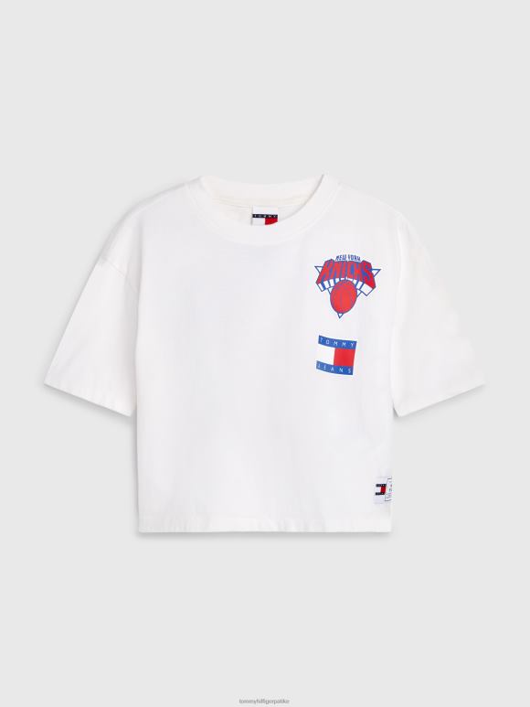 Tommy Hilfiger фармерке и нба скраћена мајица - 2D0802846 Tommy Hilfiger Clothing прастаро бело/ново