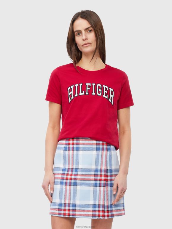 Tommy Hilfiger обична универзитетска мајица са округлим изрезом - 2D0802854 Tommy Hilfiger Clothing краљевска бобица