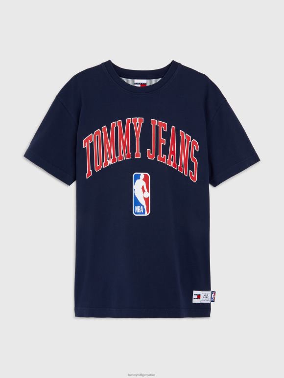 Tommy Hilfiger јеанс & нба лого опуштена мајица - 2D0802862 Tommy Hilfiger Clothing сумрак морнарско/шик