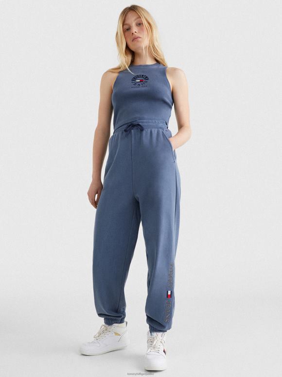 Tommy Hilfiger опуштене џогере са логотипом - 2D0802283 Tommy Hilfiger Clothing сумрак морнарице