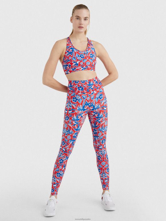 Tommy Hilfiger спортске хеланке пуне дужине са високим порастом са монограмом - 2D0802287 Tommy Hilfiger Clothing исланд принт