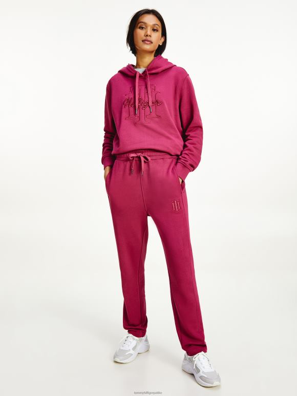 Tommy Hilfiger монограм џогери - 2D0802339 Tommy Hilfiger Clothing гримизни рубин