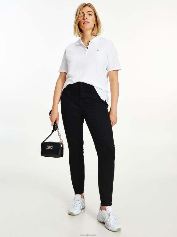 Tommy Hilfiger есенцијална крива поло - 2D0802340 Tommy Hilfiger Clothing бела