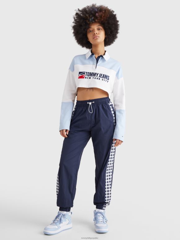 Tommy Hilfiger супер скраћени поло дугих рукава у боји - 2D0802344 Tommy Hilfiger Clothing цхамбраи ски/мулти