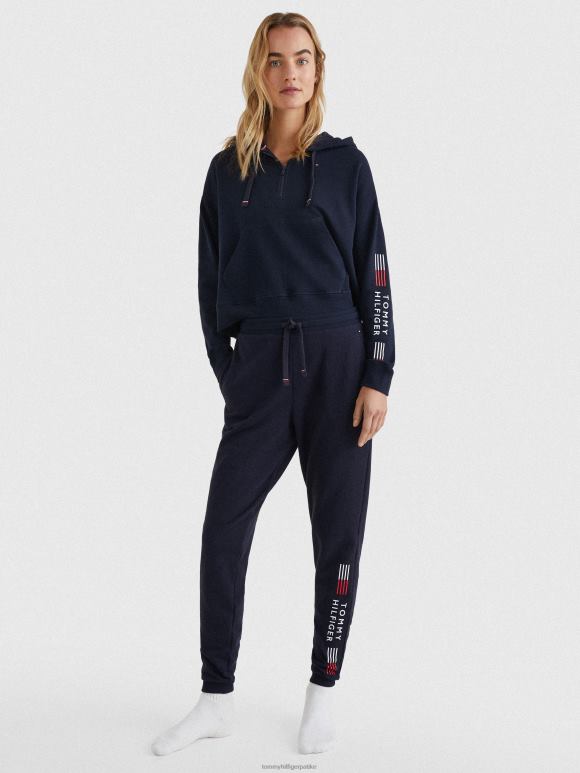 Tommy Hilfiger стретцх лого тренирке - 2D0802270 Tommy Hilfiger Clothing пустињско небо