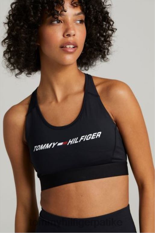 Tommy Hilfiger спортски грудњак са леђима средњег интензитета - 2D0803583 Tommy Hilfiger Clothing црна