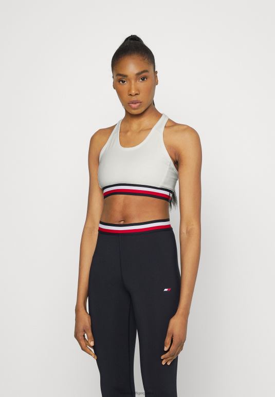 Tommy Hilfiger спортски грудњак средњег интензитета - 2D0807161 Tommy Hilfiger Clothing екру глобална тракаста трака