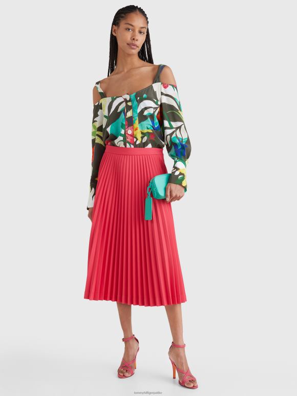 Tommy Hilfiger плисирана сукња - 2D0802479 Tommy Hilfiger Clothing ружичасти сјај