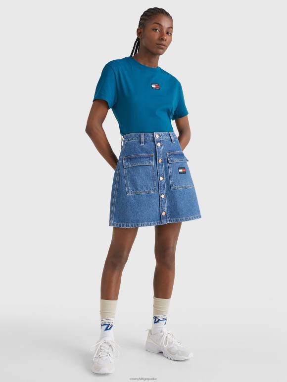 Tommy Hilfiger беџ мини сукња - 2D0802487 Tommy Hilfiger Clothing тексас средње