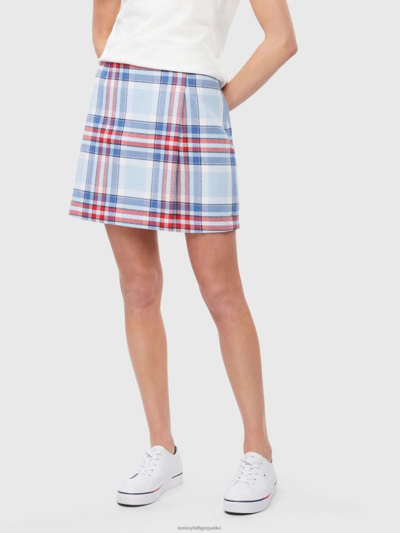 Tommy Hilfiger сукња са кваком - 2D0802495 Tommy Hilfiger Clothing велики карирани плави