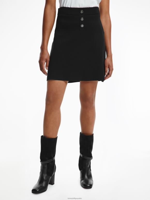 Tommy Hilfiger регуларна кратка сукња - 2D0802503 Tommy Hilfiger Clothing црна