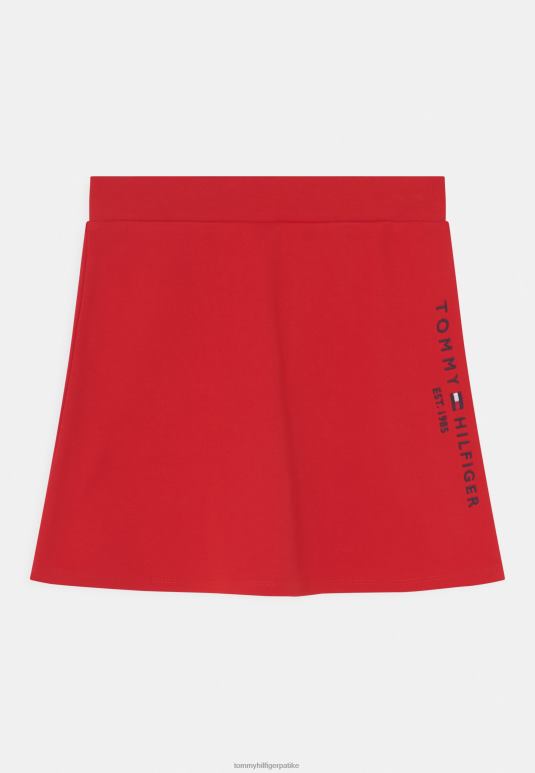 Tommy Hilfiger есенцијална скатер мини сукња - 2D0808704 Tommy Hilfiger Clothing дубоко гримизно