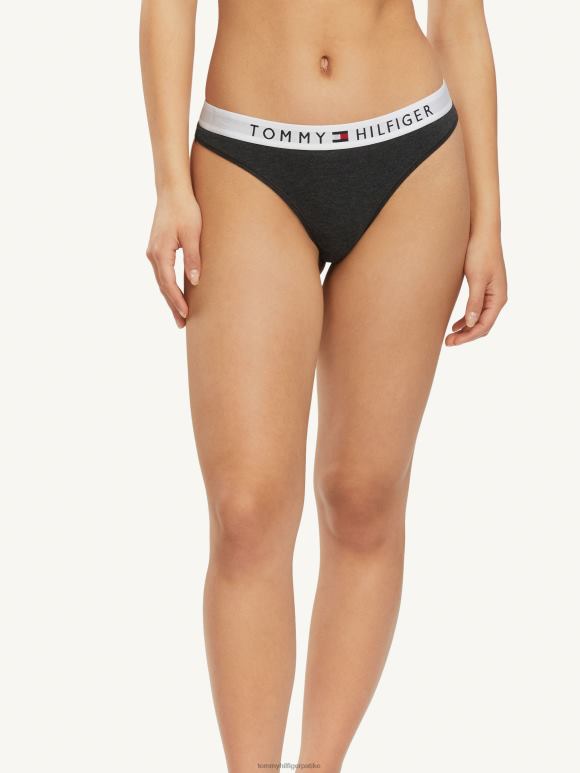 Tommy Hilfiger танге са логом - 2D0802241 Tommy Hilfiger Clothing црна/хеатхер