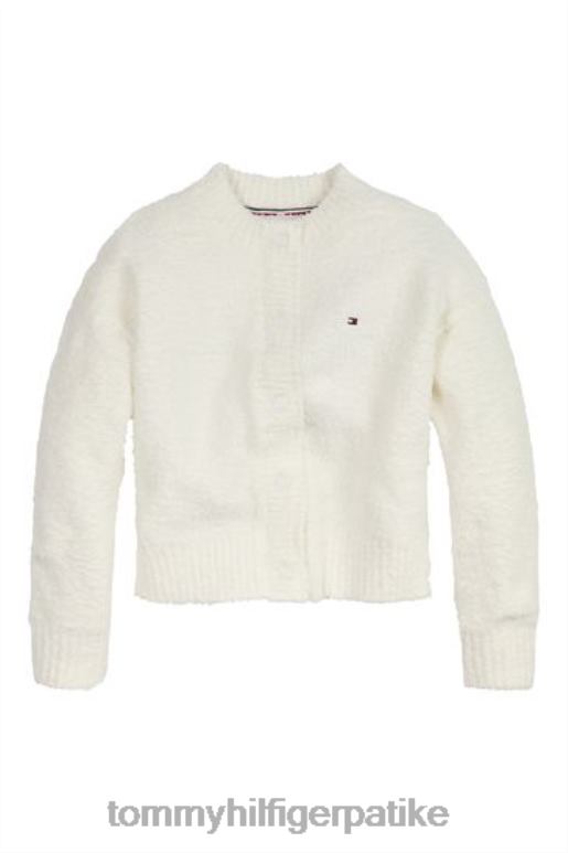 Tommy Hilfiger кардиган од цхенилле - 2D0803440 Tommy Hilfiger Clothing крема