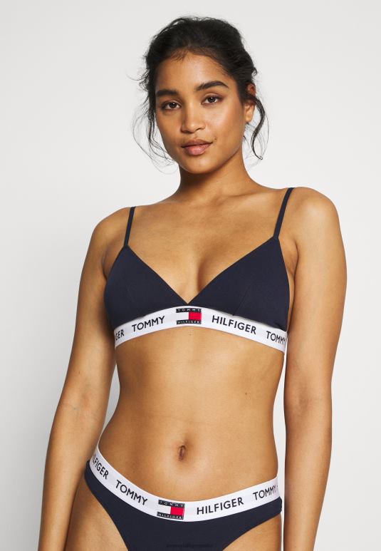 Tommy Hilfiger подстављени грудњак троугласти грудњак - 2D0806787 Tommy Hilfiger Clothing морнарски сако