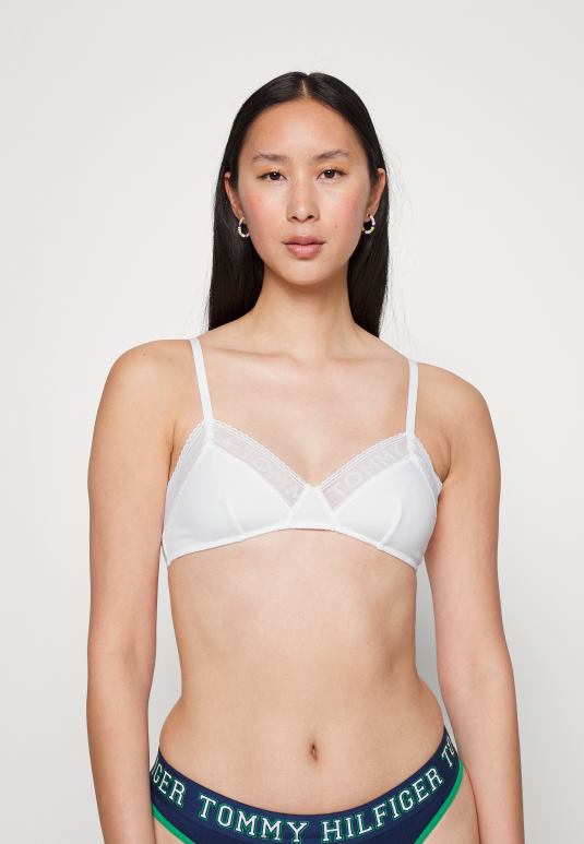 Tommy Hilfiger троугаони грудњак без поставе - 2D0808920 Tommy Hilfiger Clothing бела