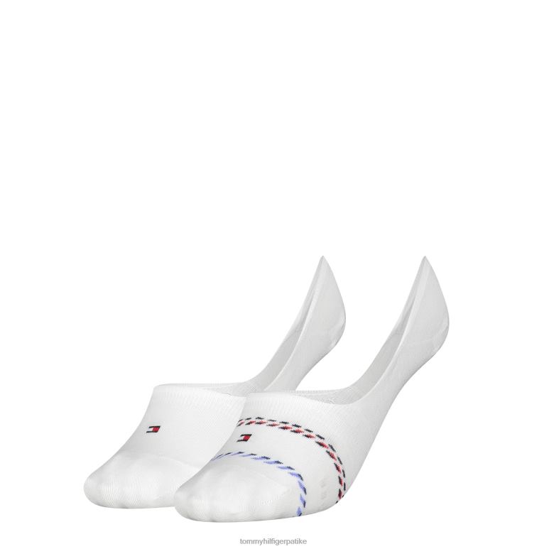 Tommy Hilfiger Паковање од 2 чарапе са пругама средњег кроја - 2D0801904 Tommy Hilfiger Srbija бела