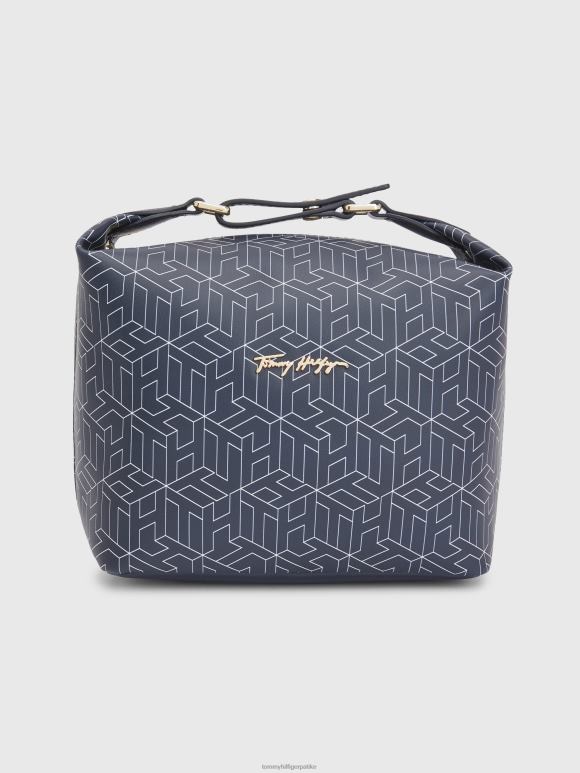 Tommy Hilfiger култна торба за прање са монограмом - 2D0801778 Tommy Hilfiger Srbija акценат монограм пустињског неба
