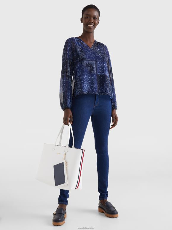 Tommy Hilfiger икона торба са потписом - 2D0801806 Tommy Hilfiger Srbija светло бела