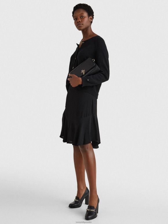 Tommy Hilfiger ланац интерлоцк цроссовер торба - 2D0801814 Tommy Hilfiger Srbija црна